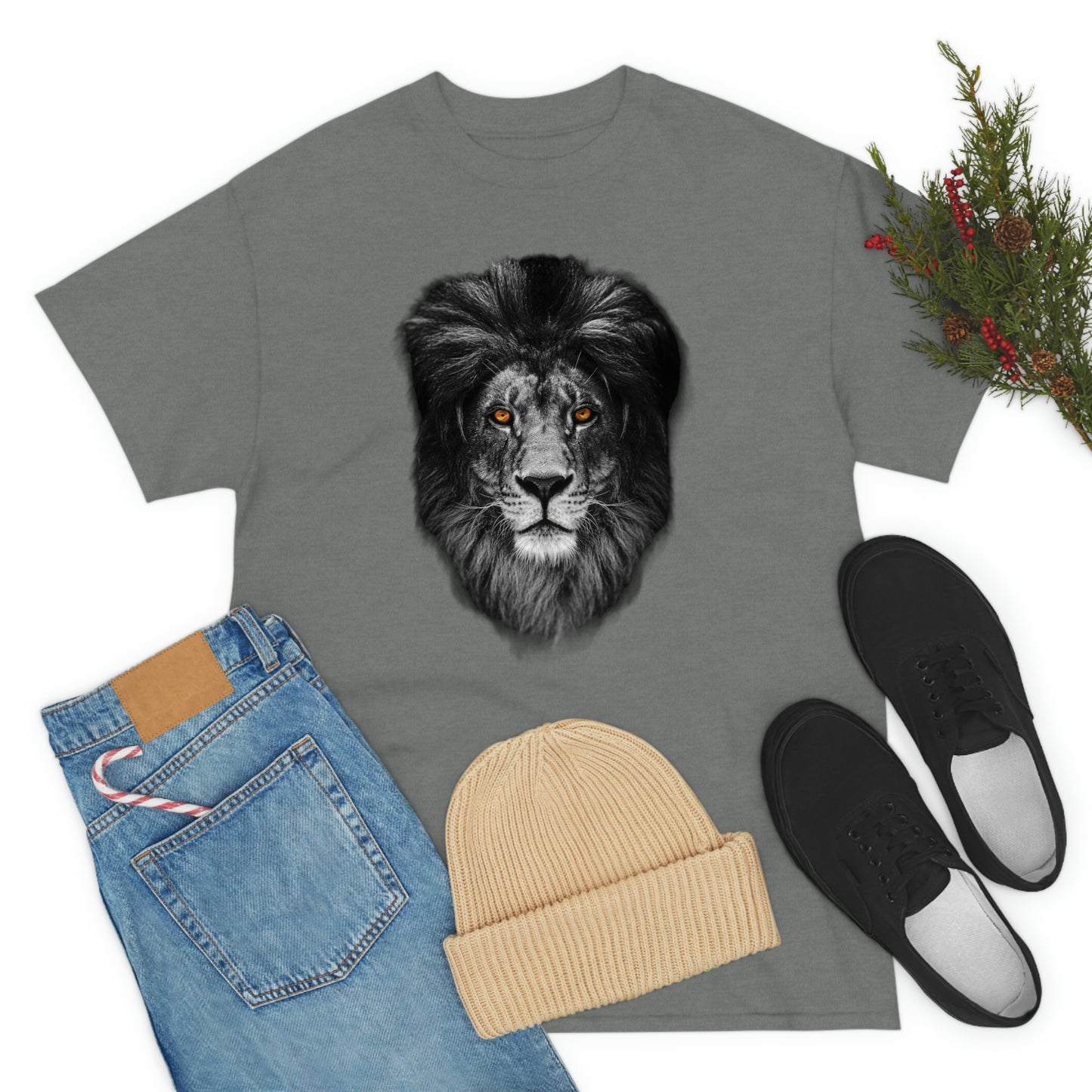 Kingdom Driven Lion - Unisex Heavy Cotton Tee