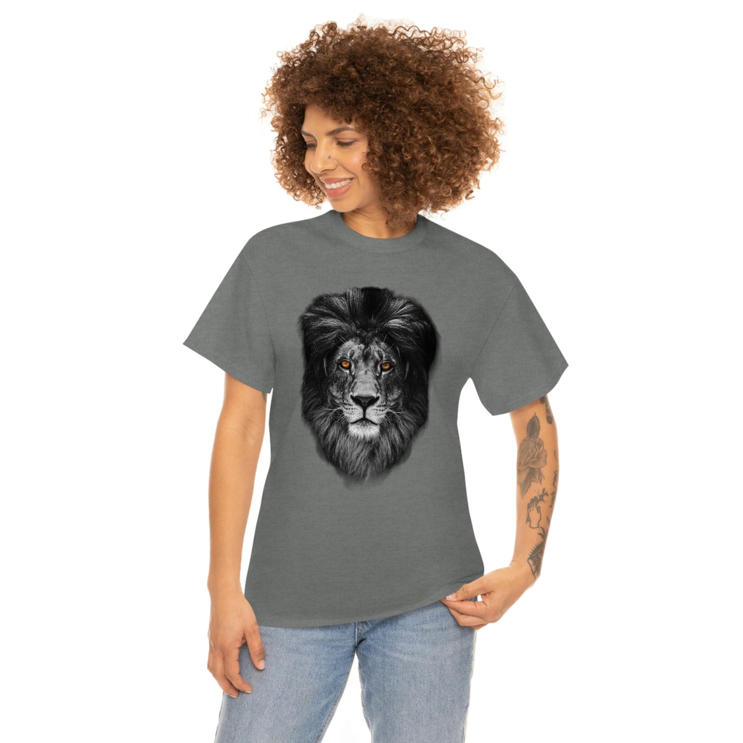 Kingdom Driven Lion - Unisex Heavy Cotton Tee
